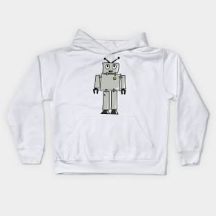 Grey Robot Kids Hoodie